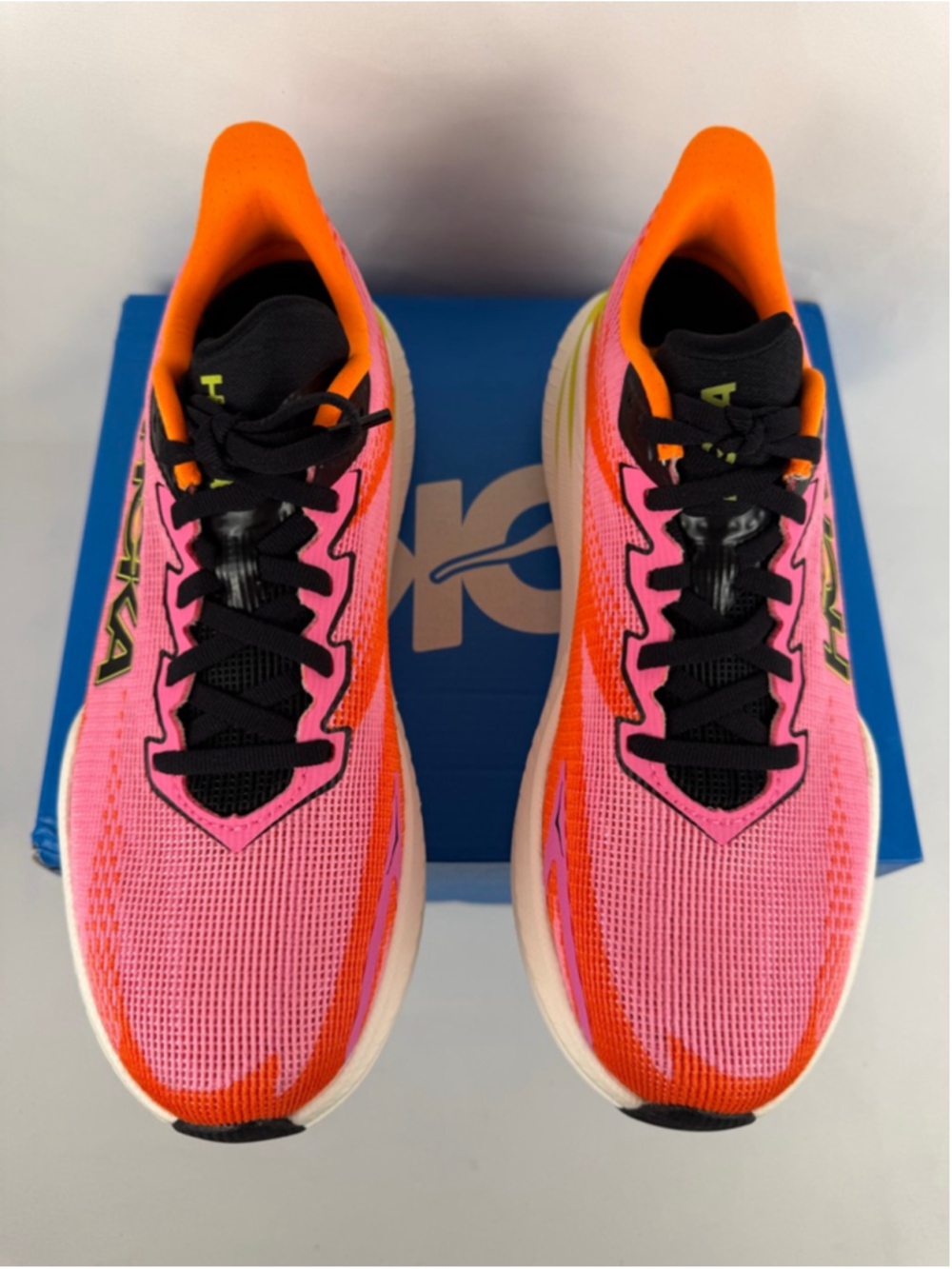 Women's Hoka Mach X 3 Athletic Shoes Pink Orange Size 9 - Picture 8 of 11